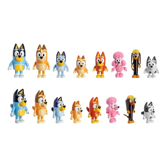 🆕 Bluey Family and Friends 2.5" Figures - 8 Pack - Picture 3 of 4